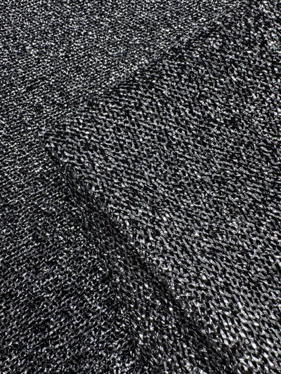 Lurex Stretch Knit - Grey - 155cm