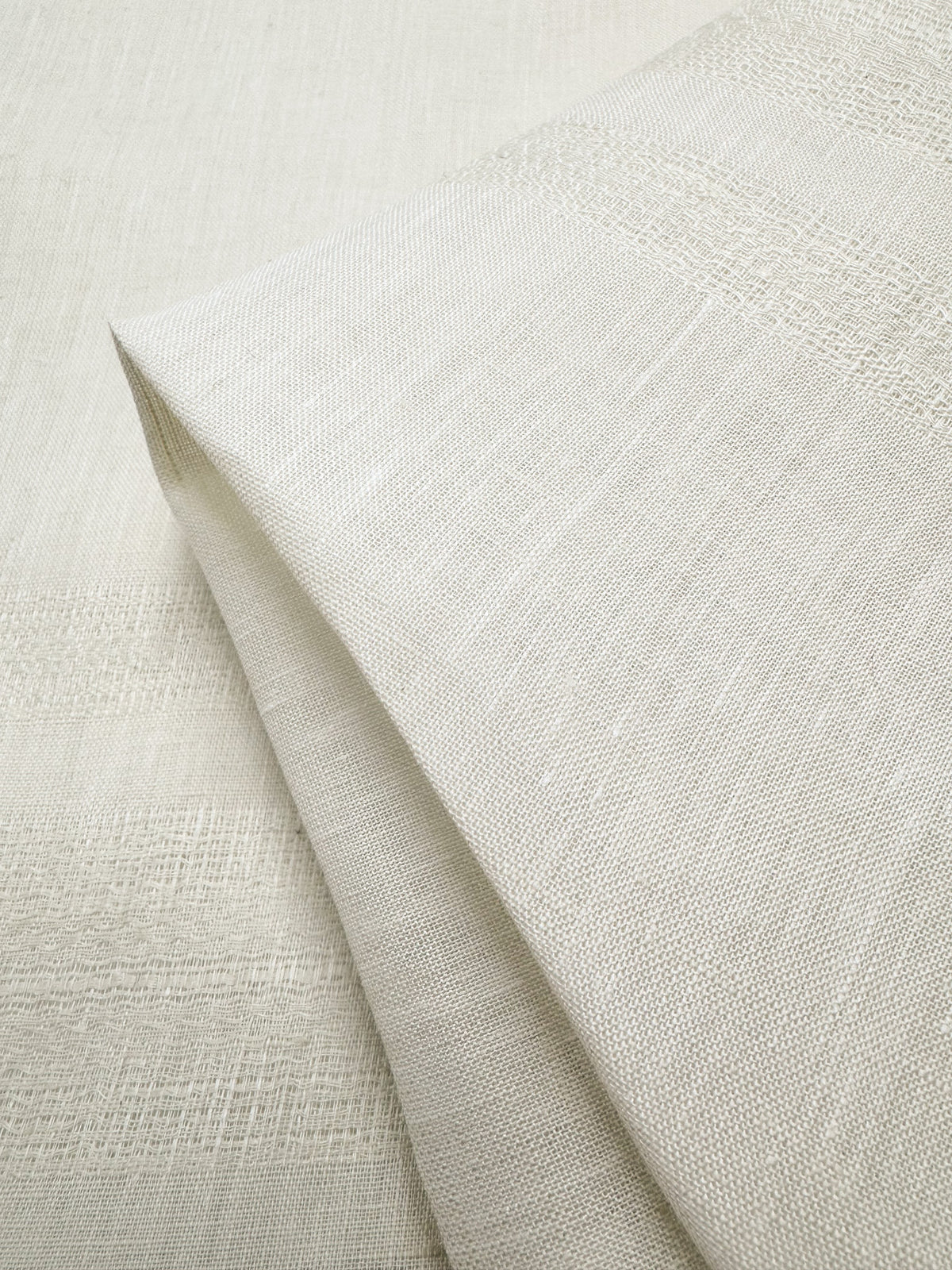 Cream pure linen flax, wide width Italian linen fabric