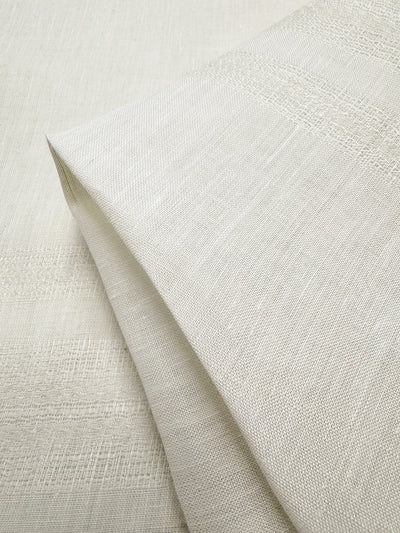 Cream pure linen flax, wide width Italian linen fabric