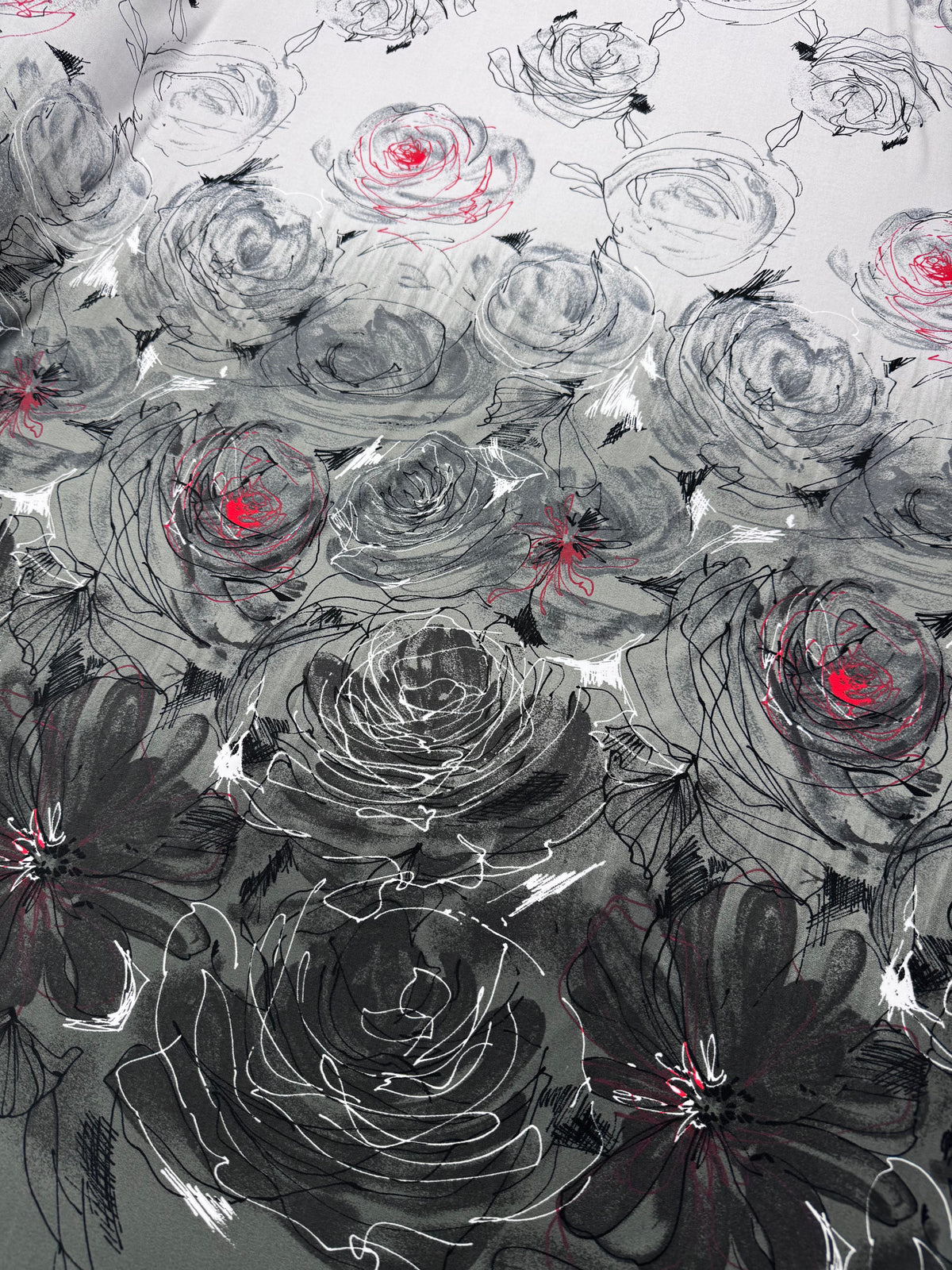 Designer Lycra - Nocturne Rose - 155cm