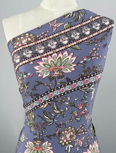 Designer Printed Lycra - Lotus Trail - 145cm