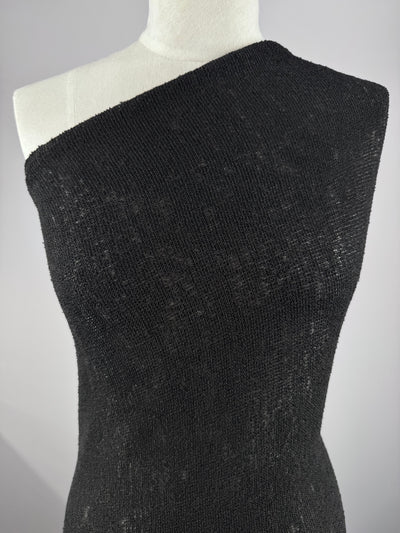 Pearl Knit - Black - 140cm