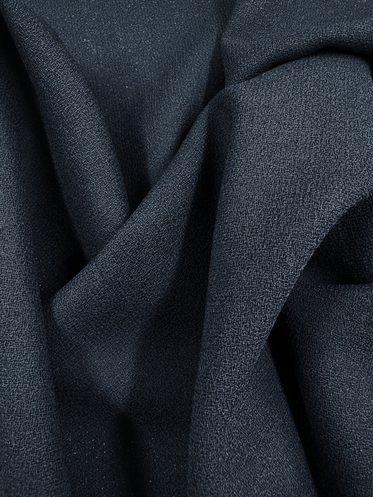 Wool Suiting crepe - Navy - 140cm