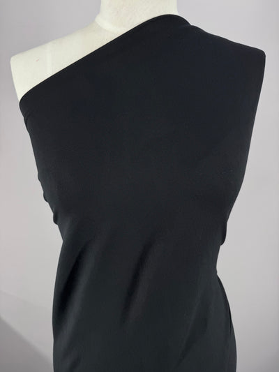 Bamboo Lycra - Black - 145cm