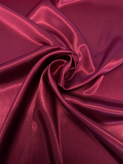 Burgundy satin deluxe fabric