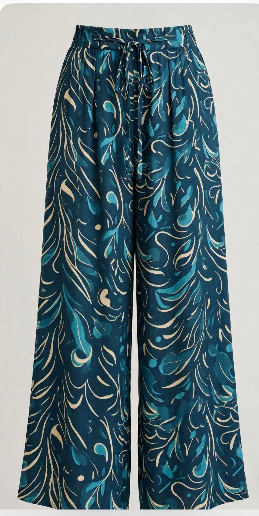 Silkyfall rayon - Emerald Flourish - 150cm