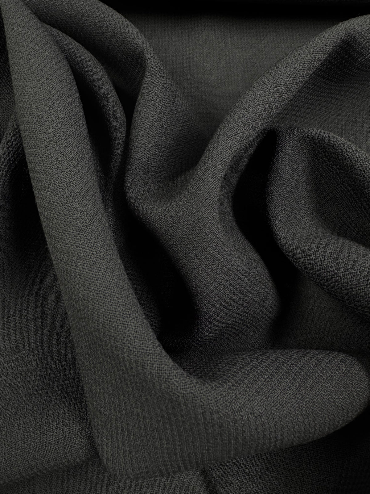 Wool Suiting crepe - Charcoal - 160cm