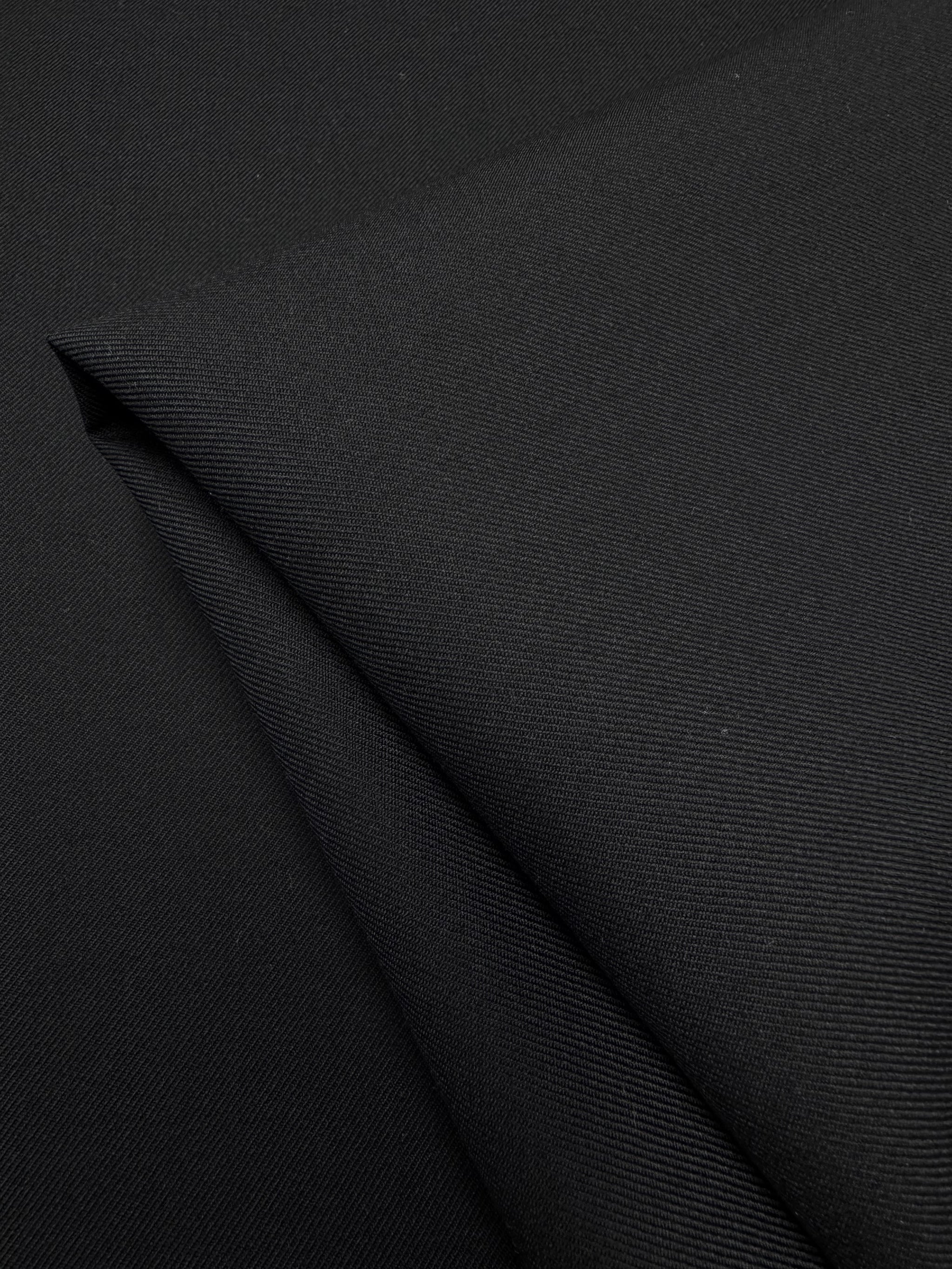 Wool Suiting Twill - Black - 154cm