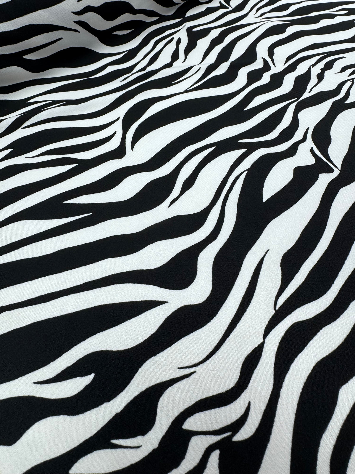 Designer Lycra - Midnight Zebra - 155cm