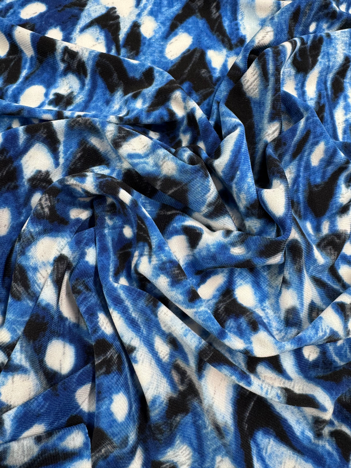 Designer Lycra - Cobalt Feather - 150cm