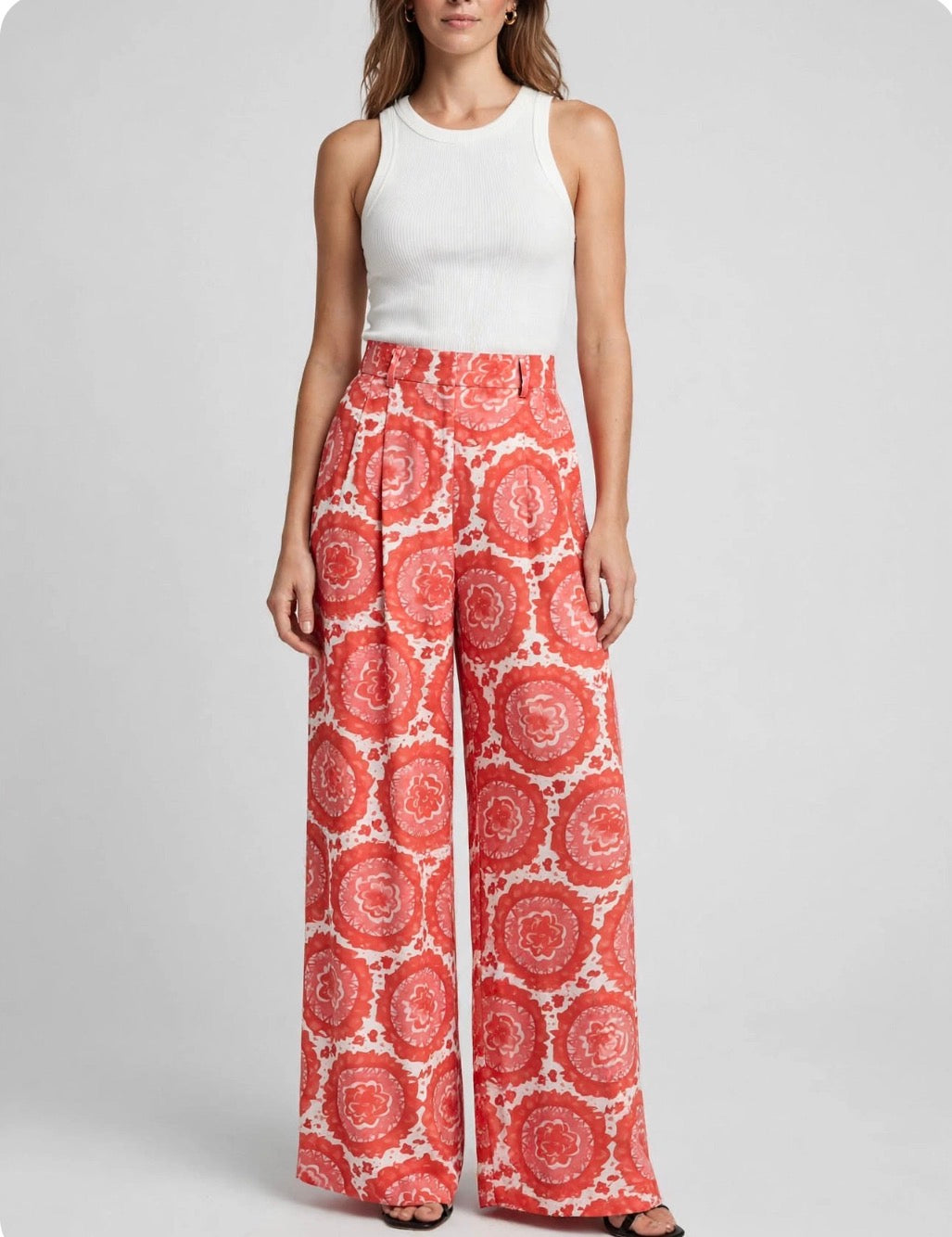 Silkyfall rayon
 - Peach Medallion - 145cm