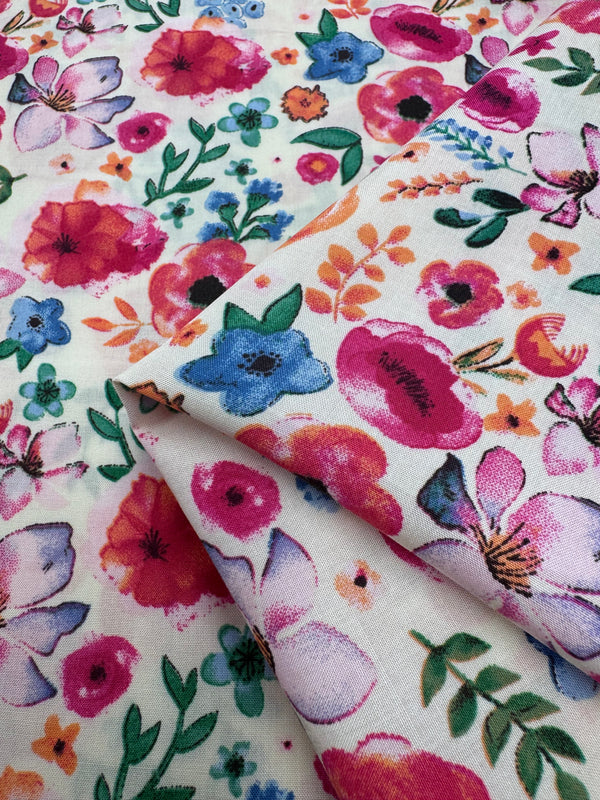 Designer Rayon - Garden Blush - 150cm