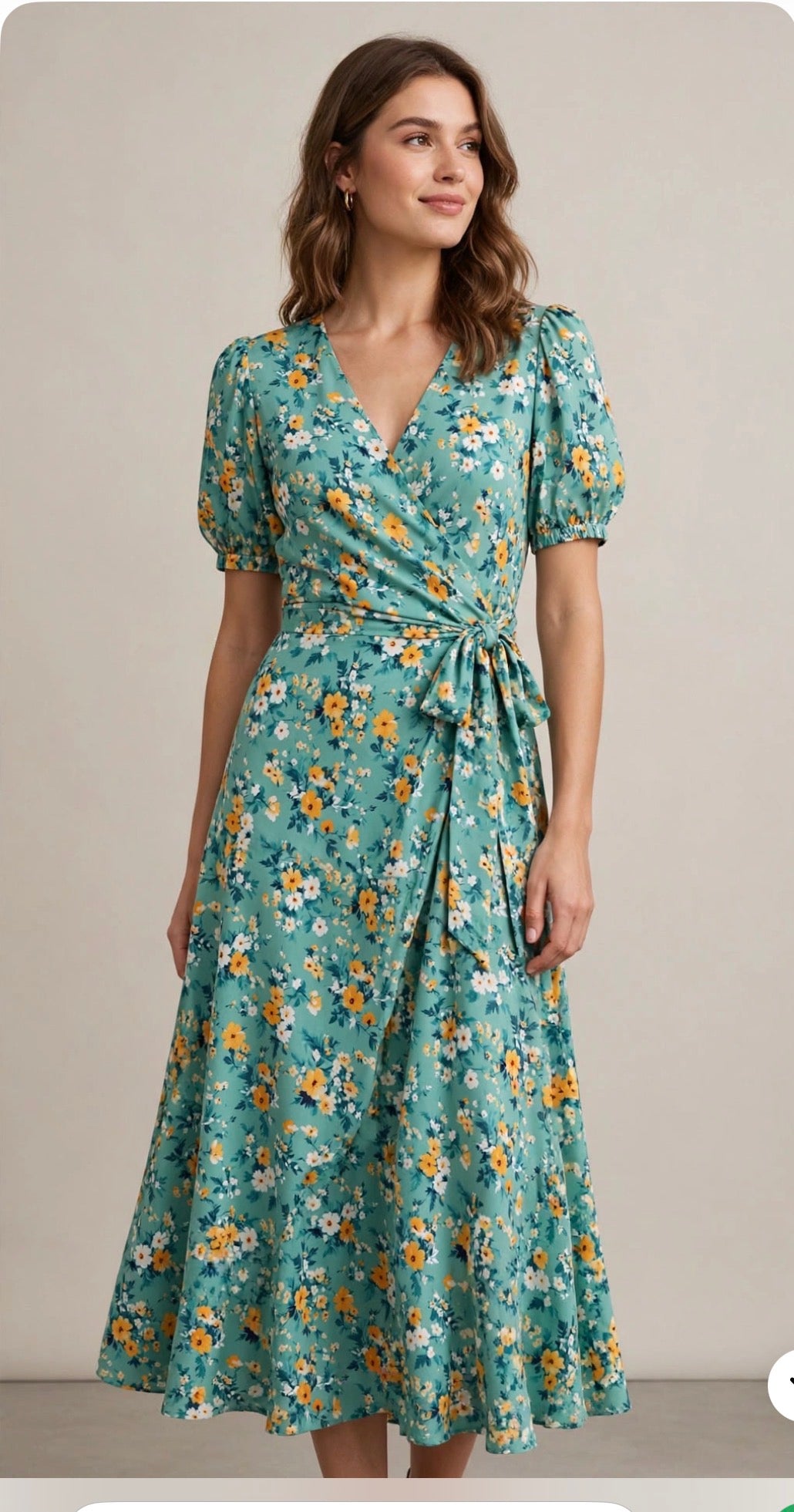 Silkyfall rayon  - Sage Gardenia - 150cm
