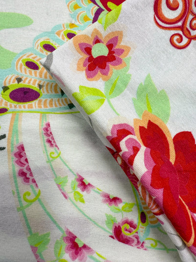 Viscose Knit - Butterfly Garden - 132cm