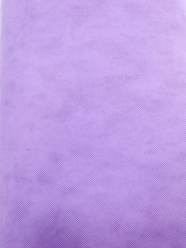 Close-up of Soft Tulle - Lavender - 150cm by Super Cheap Fabrics, highlighting its fine mesh texture, ideal for craft projects and bridal veils.