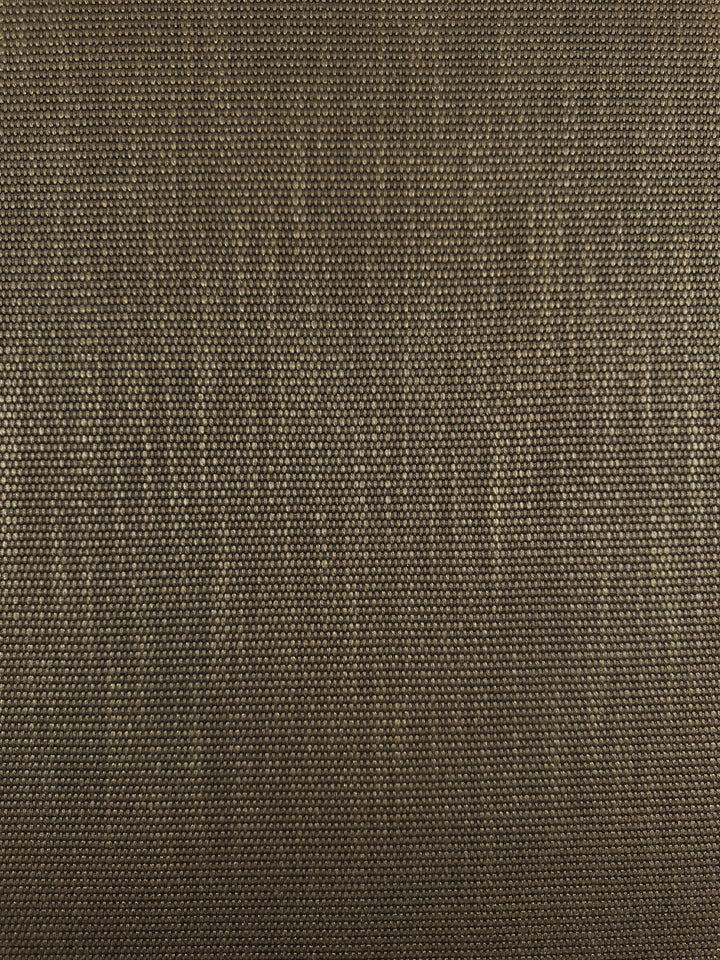 Close-up of Super Cheap Fabrics’ Grid Upholstery - Yari 014 (147cm), an earthy brown, heavyweight fabric with a tight, uniform weave and subtle sheen. Its slightly raised surface adds durability and a structured look.