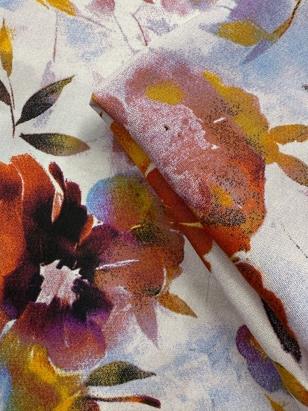 Designer Rayon - Autumn Garden - 142cm