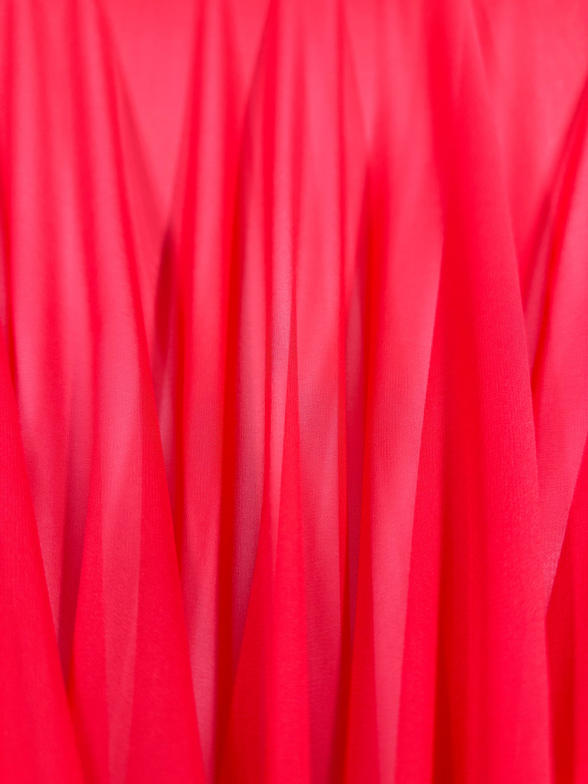 100% Pure Silk Georgette - Watermelon - 135cm
