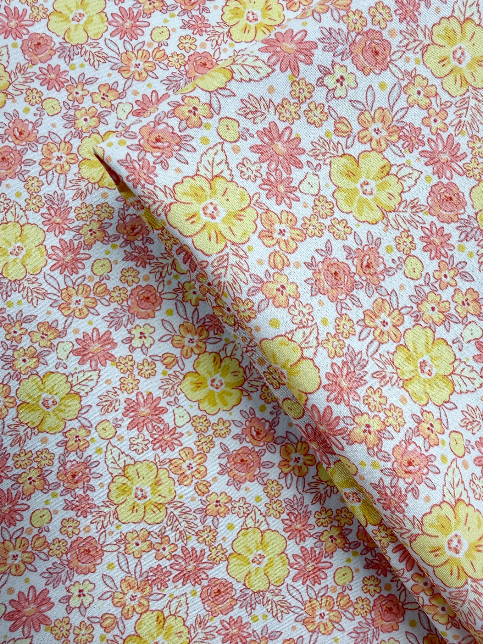 Printed Cotton - Blush Garden - 150cm