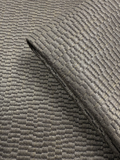 Dimensional Basket Texture Upholstery - Oscar Rhino - 145cm