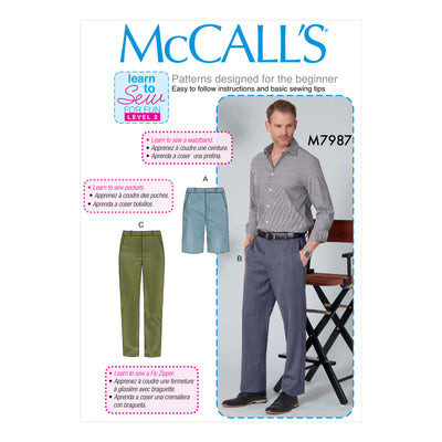 Pattern - Mccall's - M7987 - Men’s Trousers and Shorts