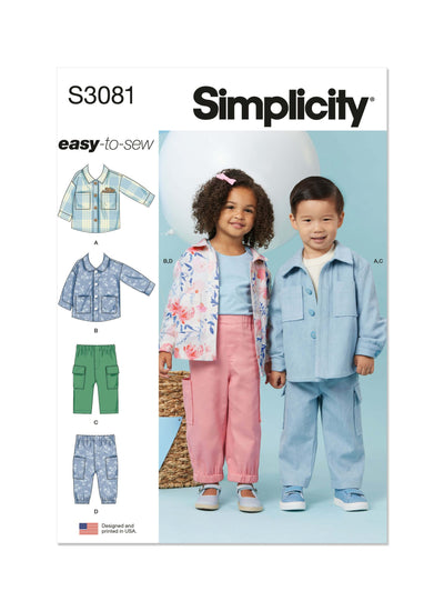 Pattern - Simplicity - S3081 - Toddlers’ Jackets and Trousers