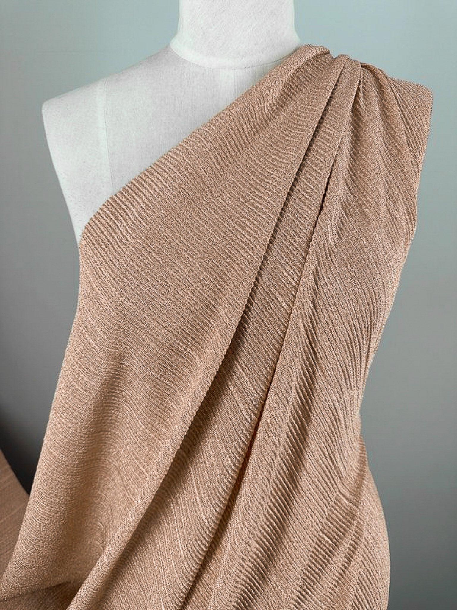 Metallic Knit - Champagne - 150cm